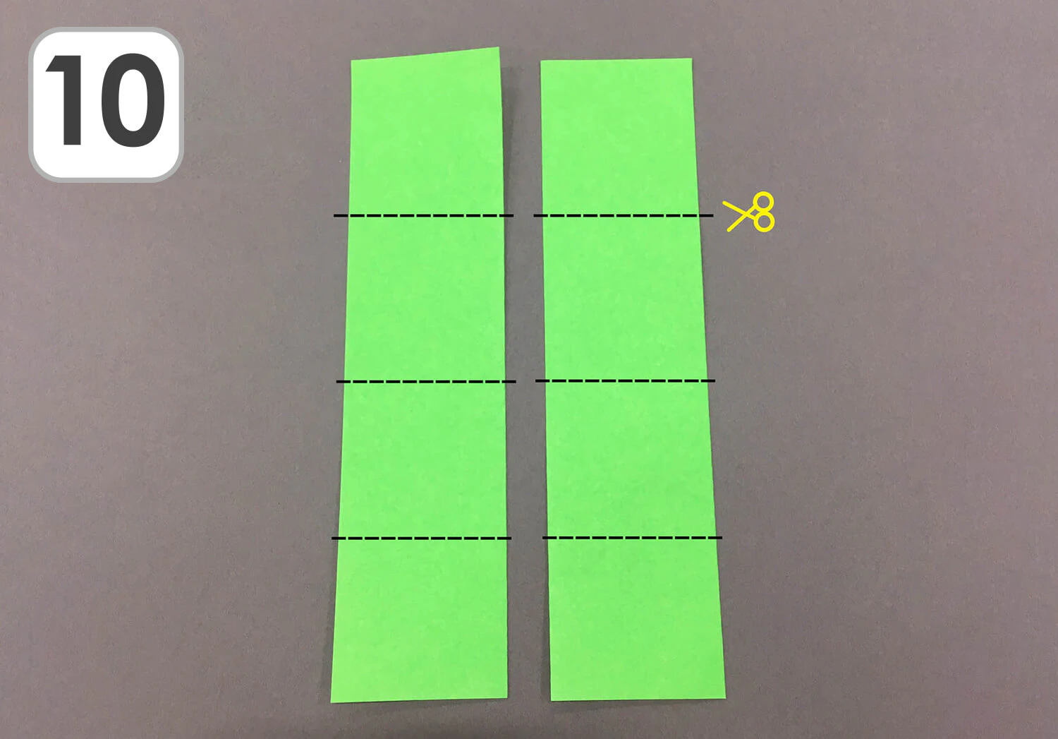折り紙で作るたんぽぽの製作手順10-2