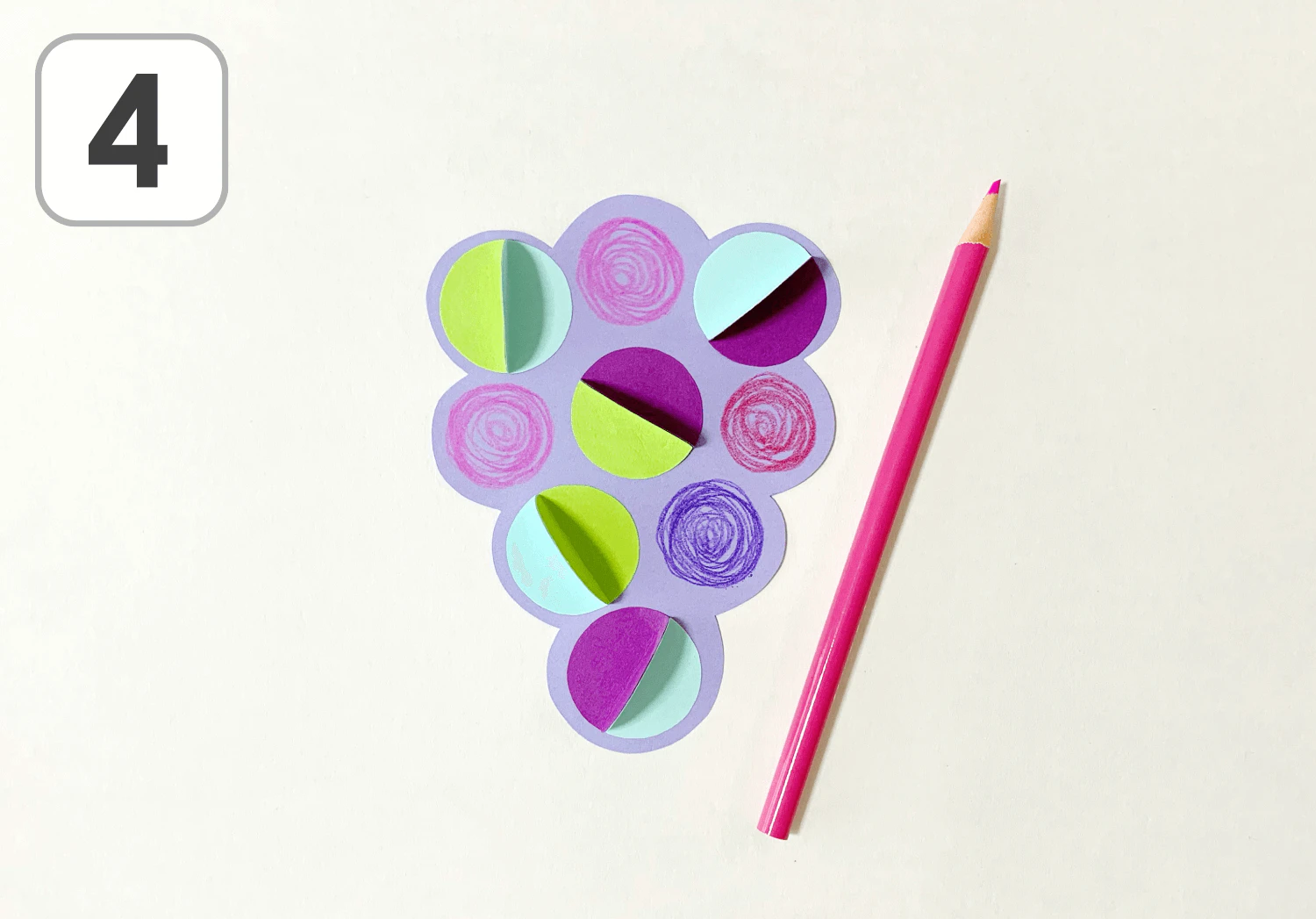 立体のブドウの製作手順4