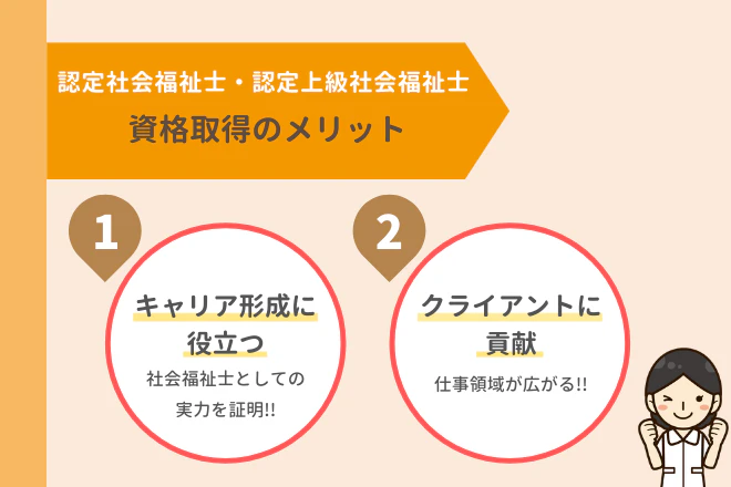 認定社会福祉士・認定上級社会福祉士 資格取得のメリット