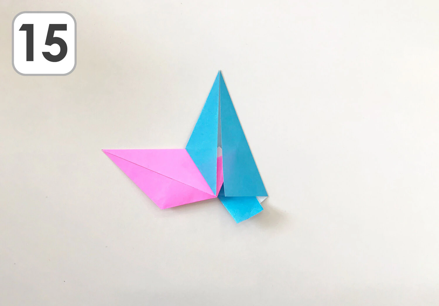 おりがみで作るほし手順15