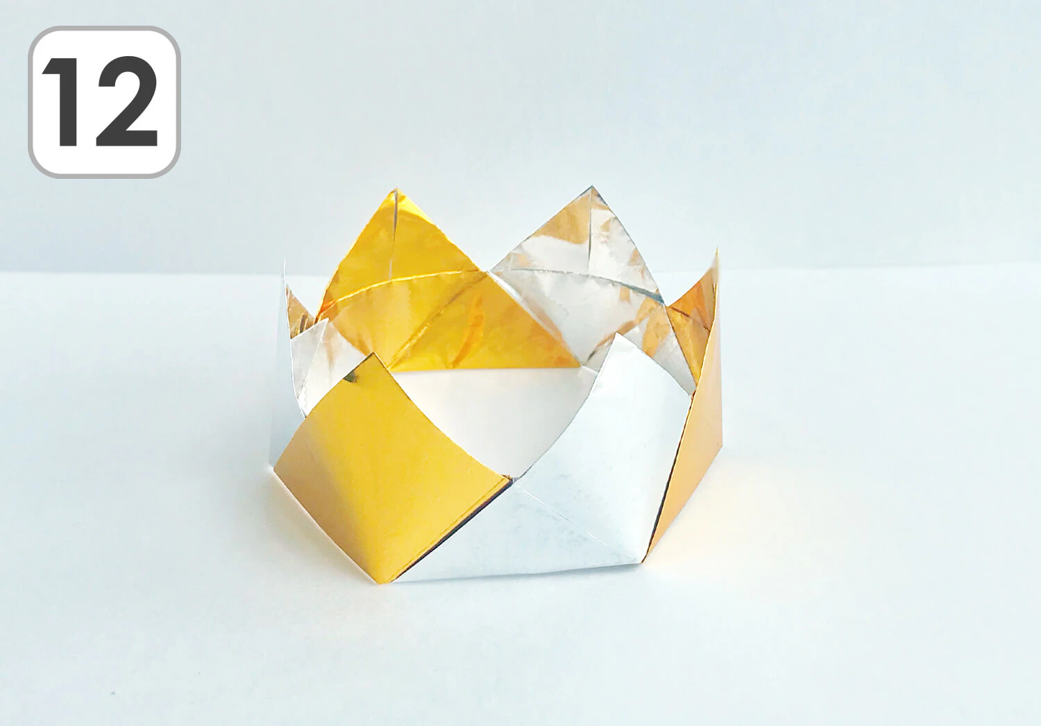 キラキラ王冠の製作手順12