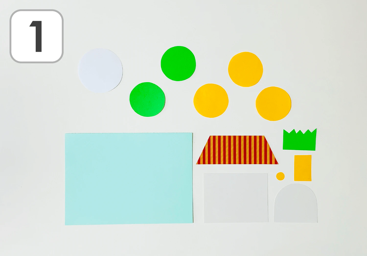 お家のカード製作手順1