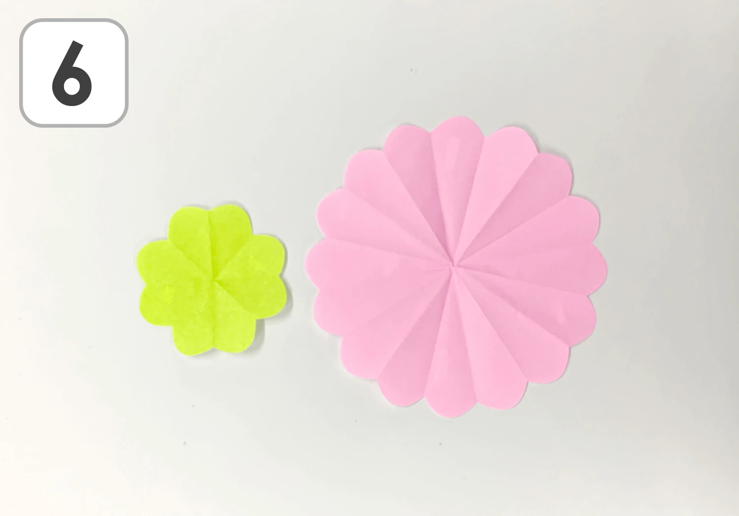 とびだすありがとうカードの製作手順６