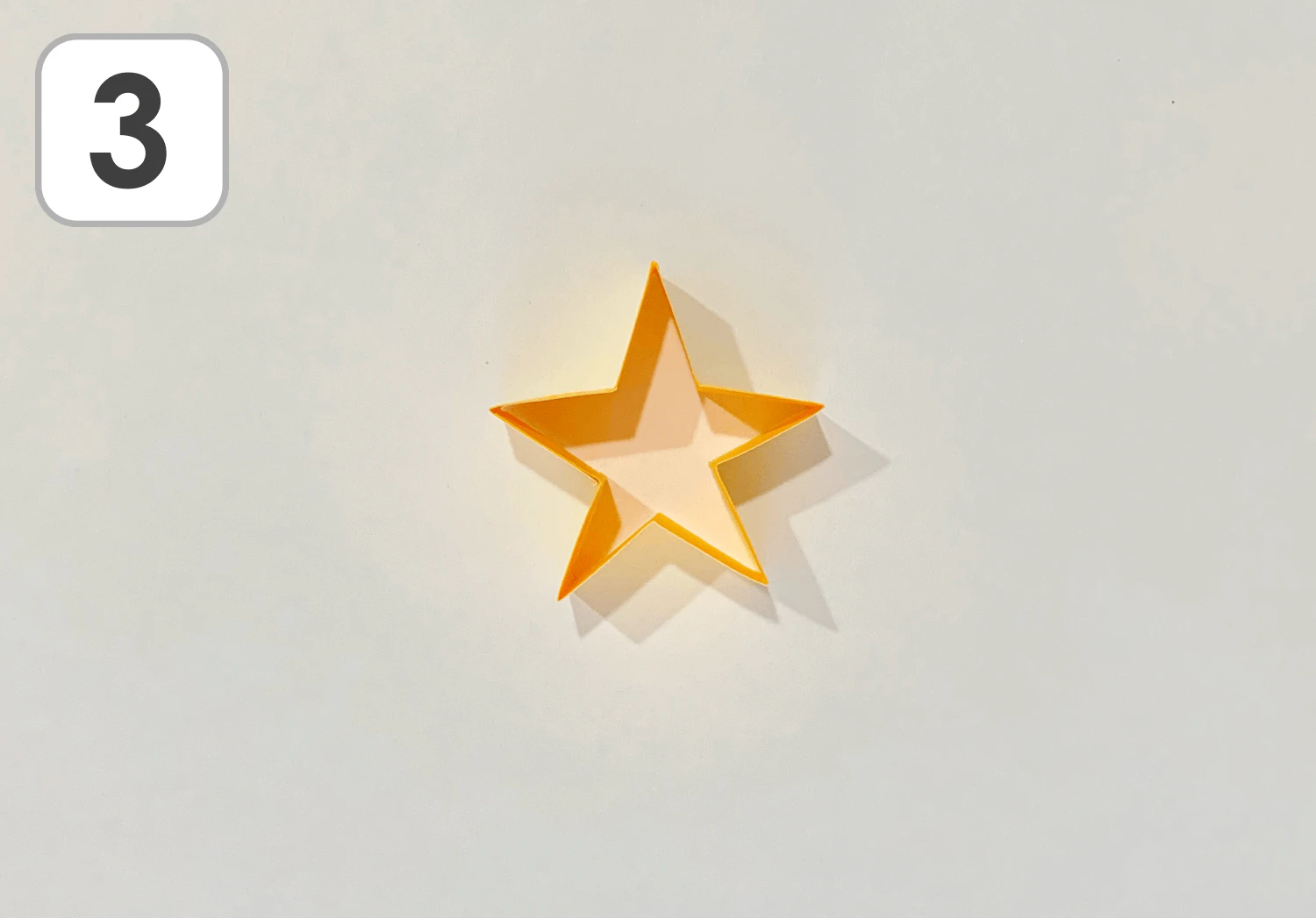 七夕の星飾りの製作手順3