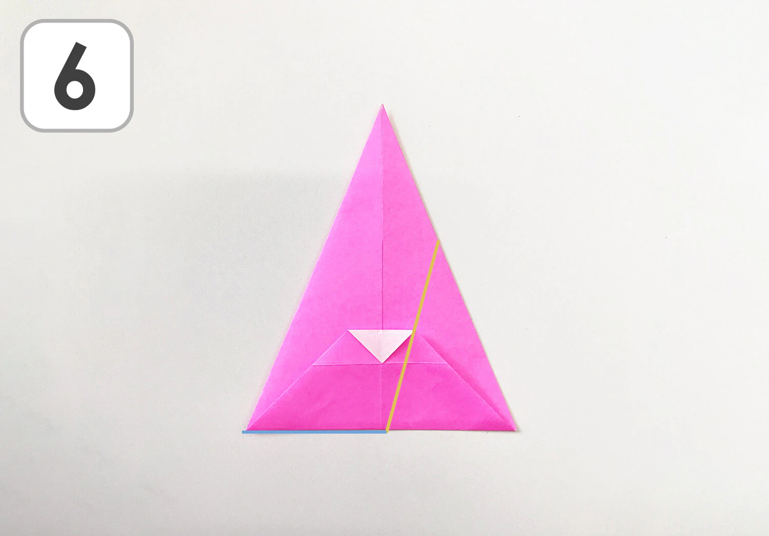 おりがみで作るほし手順6