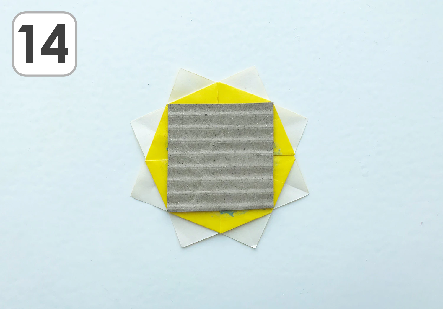 おりがみひまわり手順14