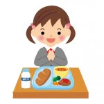 食事中の女の子