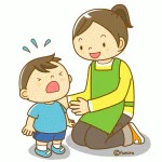 泣く子ども