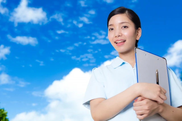 青空と看護師