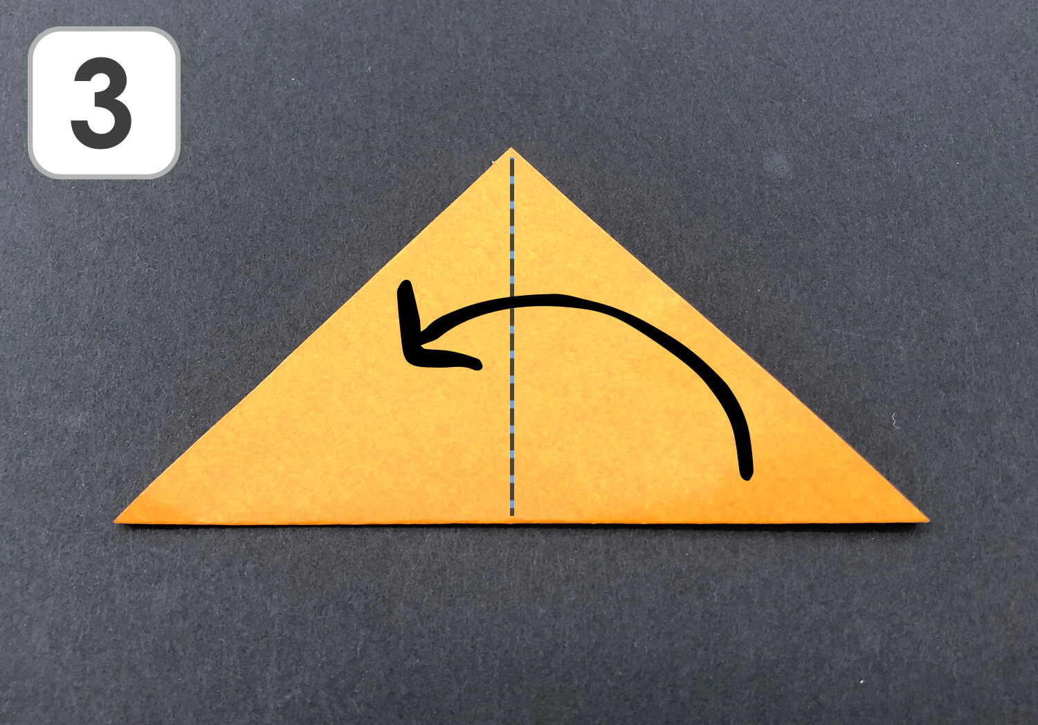 おりがみ　みのむし折り方3