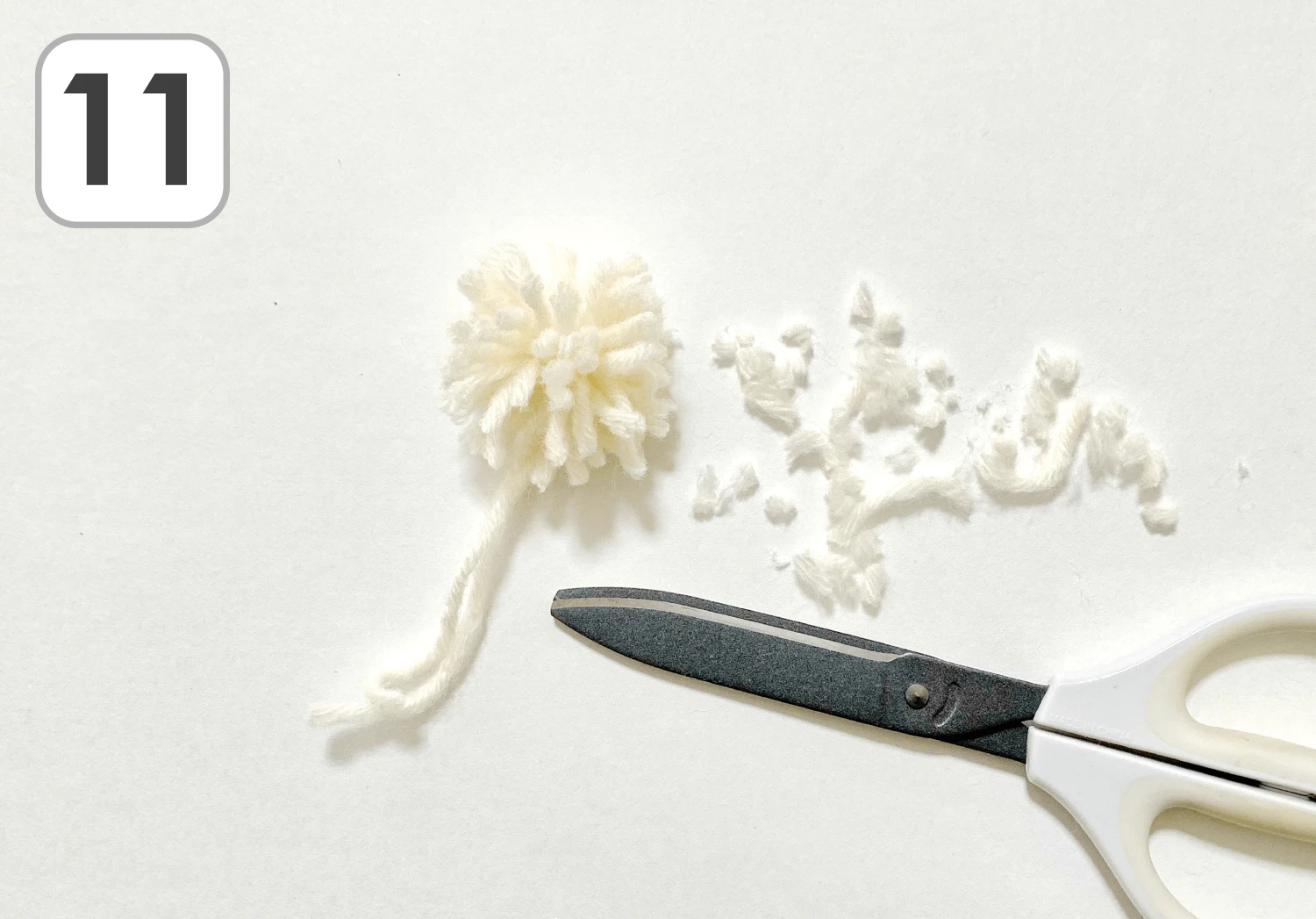 紐通しのニット帽子の製作手順11