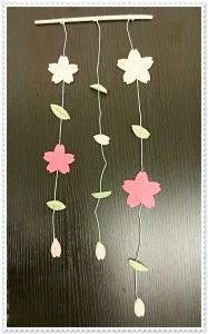 桜のモビール