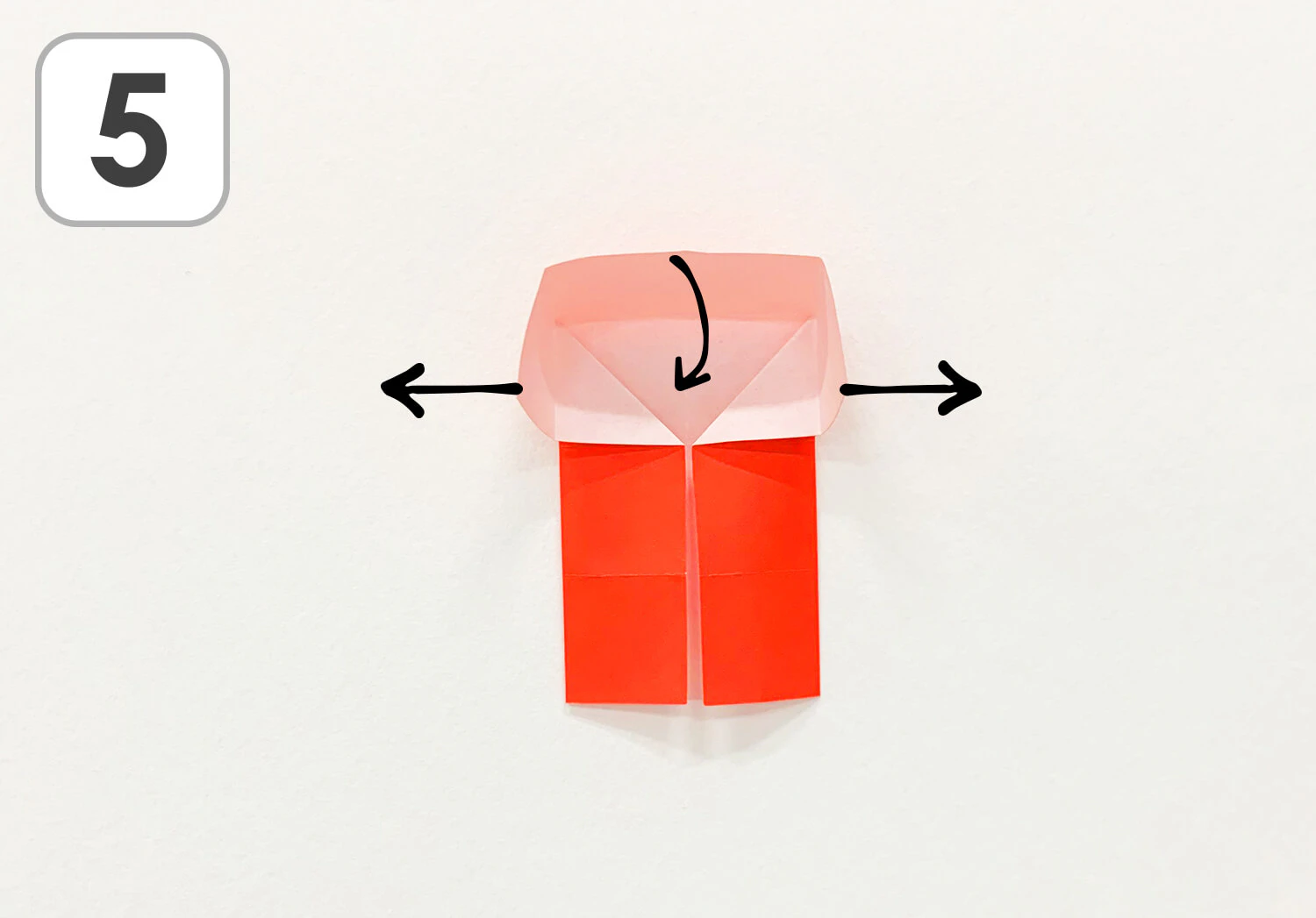 おりがみかにの折り方5