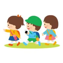 お散歩する子どもたち