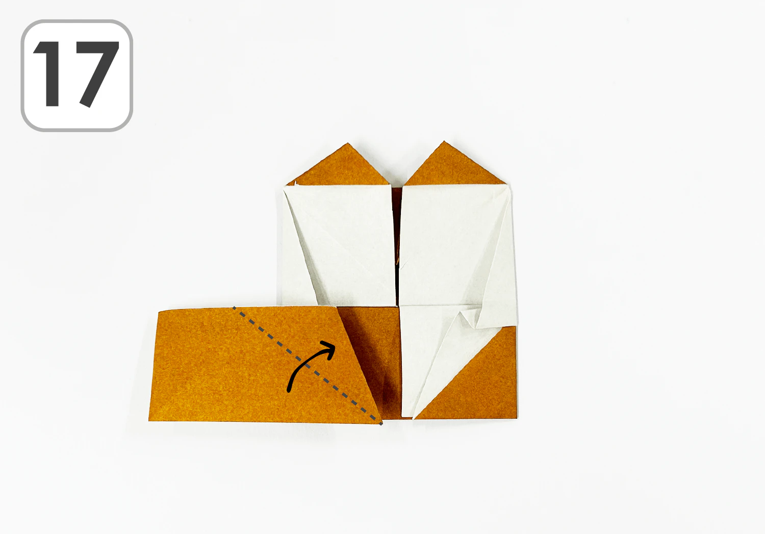 おりがみりすの折り方17