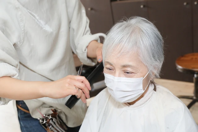 ヘアメイクの様子