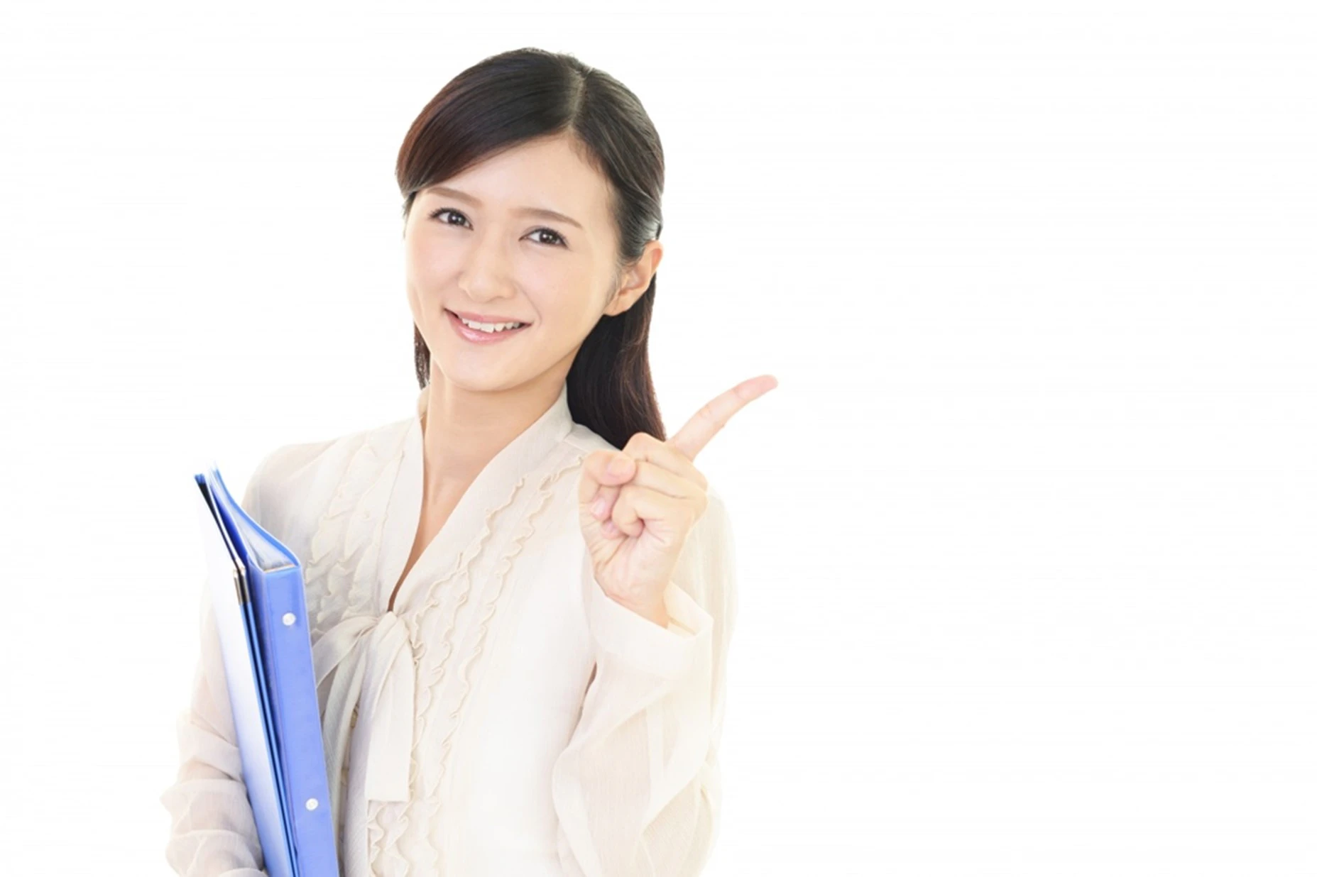 ポーズをとる女性