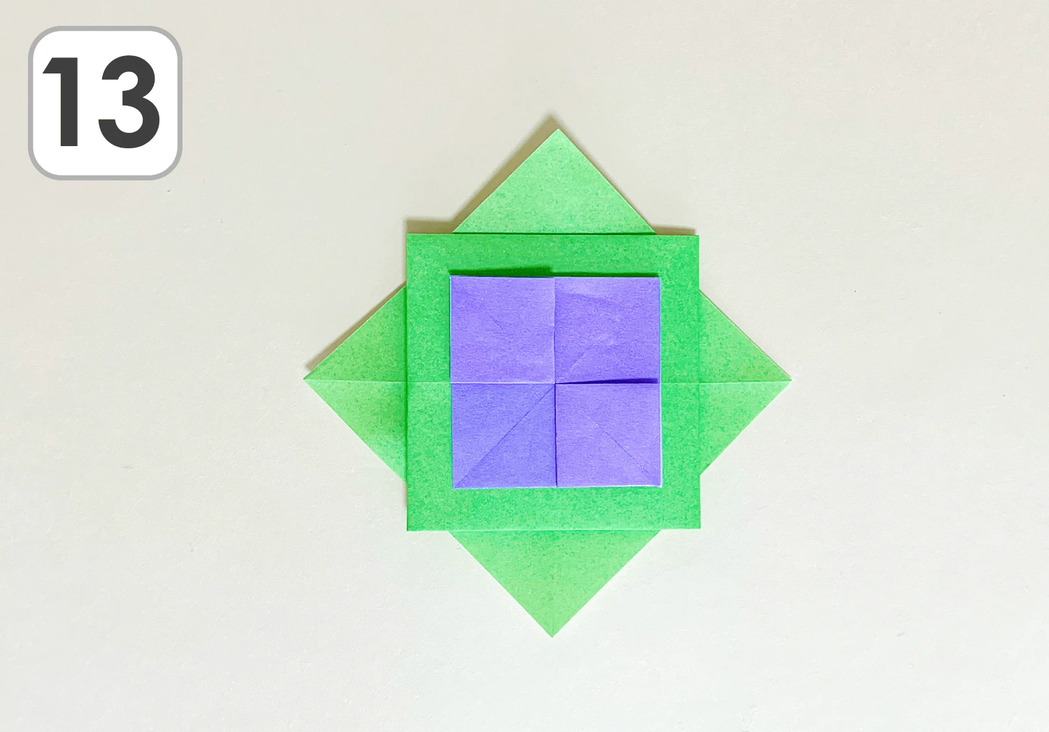 あじさいの折り方13