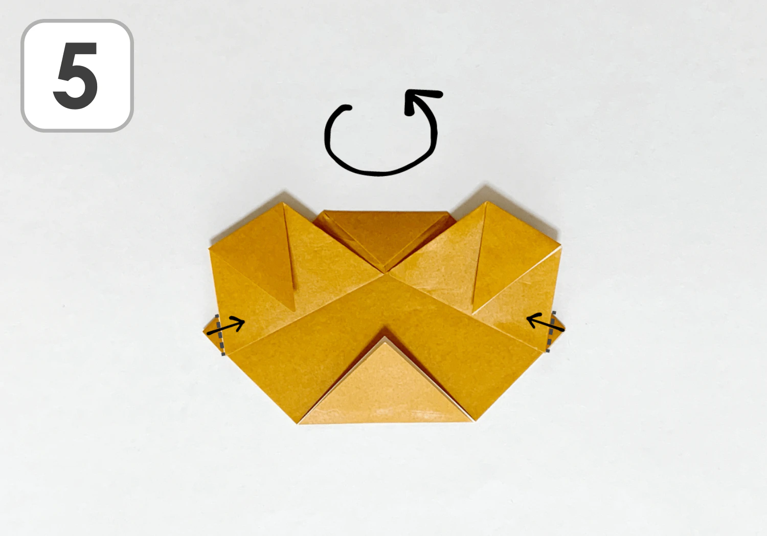 たぬきの折り方5