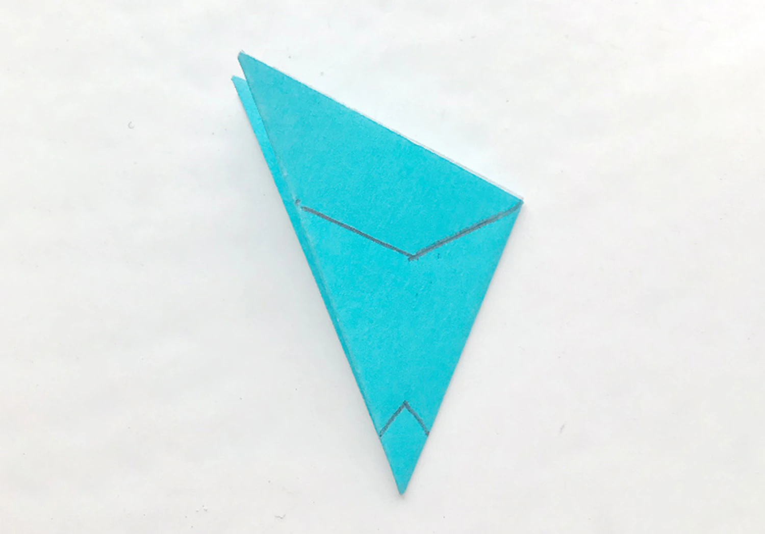 七夕切り紙製作D切り込み線見本