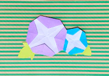 朝顔のおりがみ