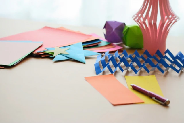 七夕飾りの準備