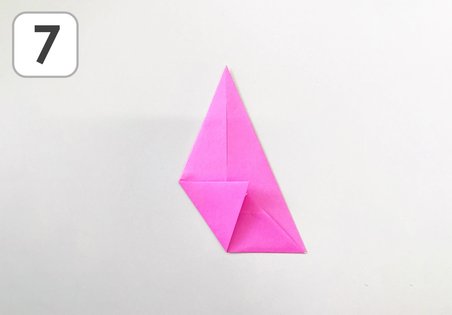 おりがみで作るほし手順7