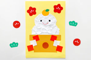 ちぎり絵の鏡餅