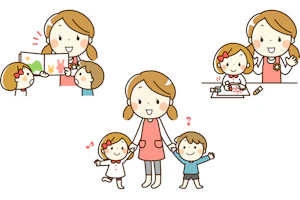 保育士と子ども