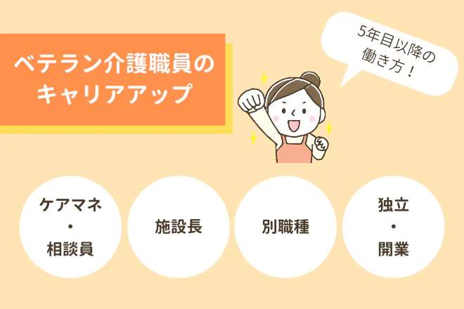 ベテラン介護職員のキャリアアップ 5年目以降の働き方