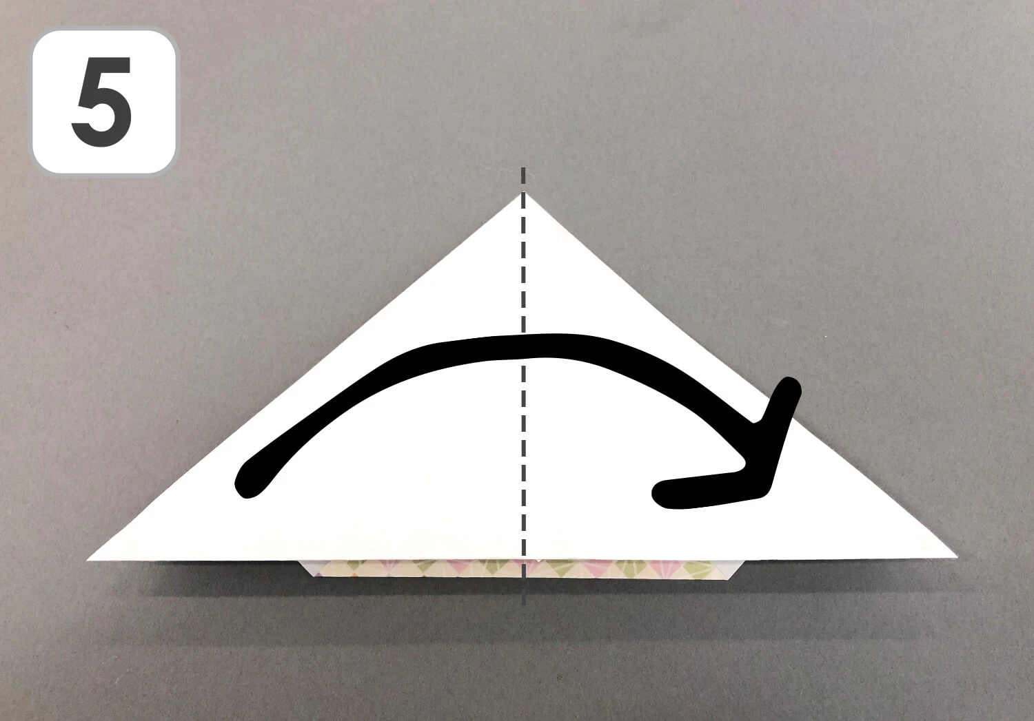 ニット帽折り方　手順５