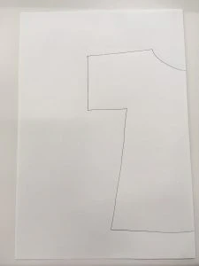 半紙を使った色染め体操服製作手順1