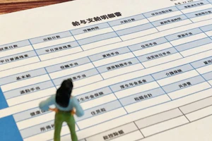 給与支給明細書の写真