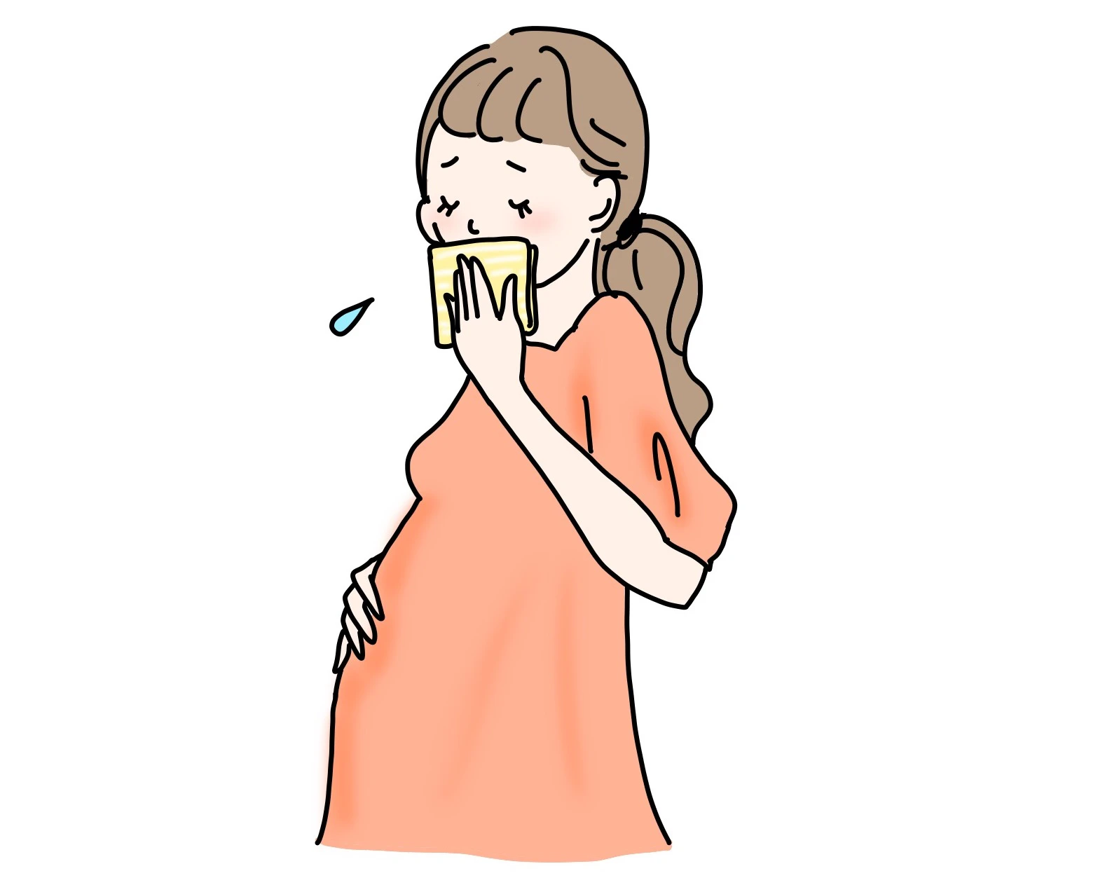 妊婦の順番を強要される姿