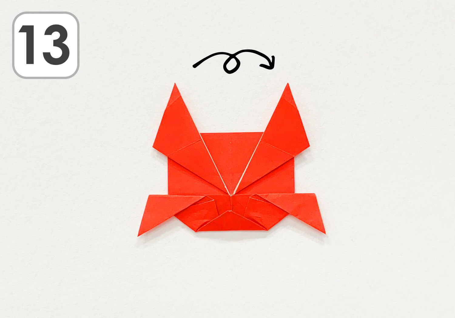 おりがみかにの折り方13