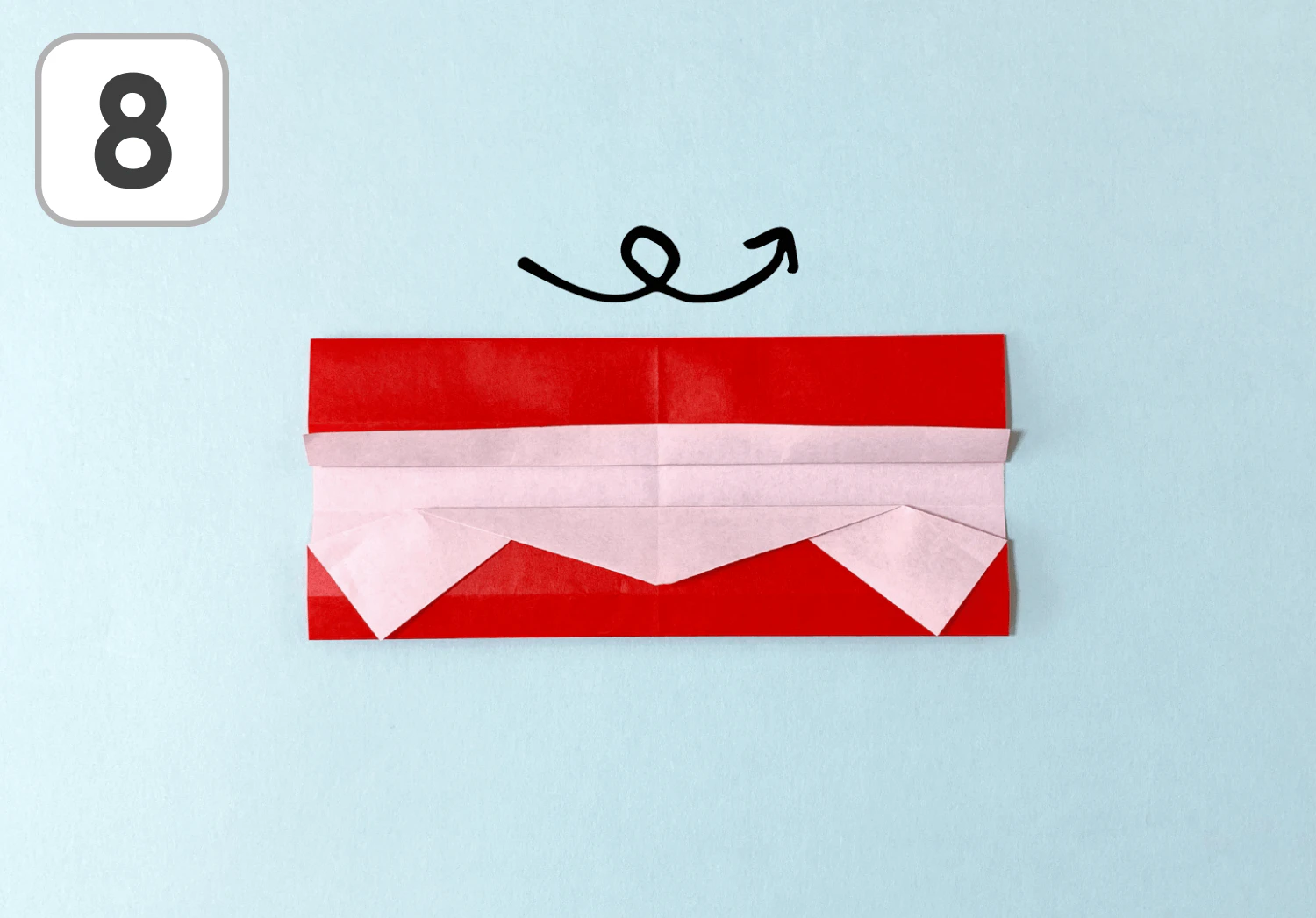 サンタクロースの折り方8