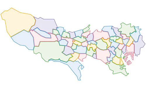 東京都の地図