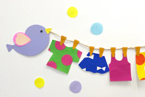 保育製作 洗濯物