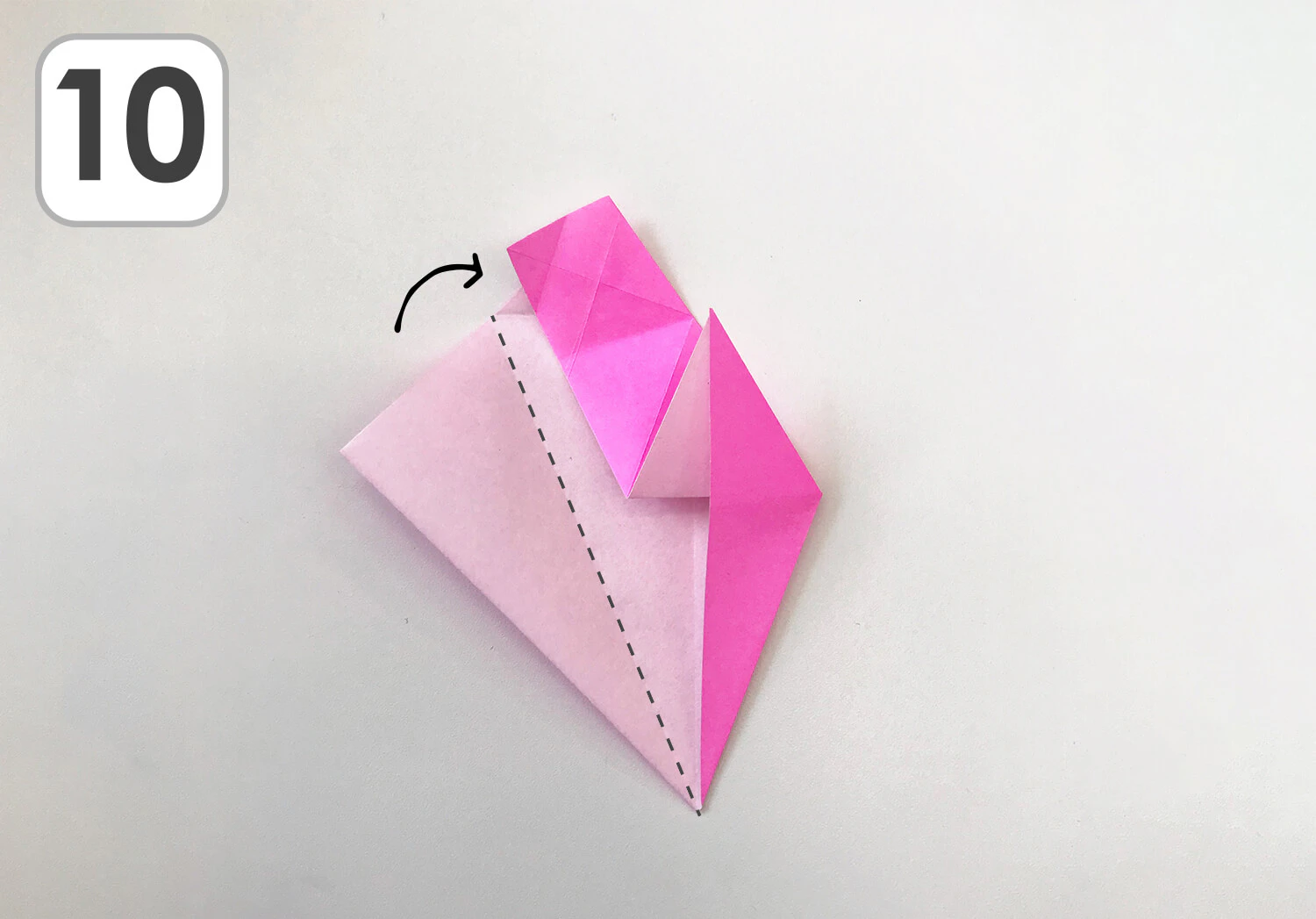 おりがみで作るほし手順10