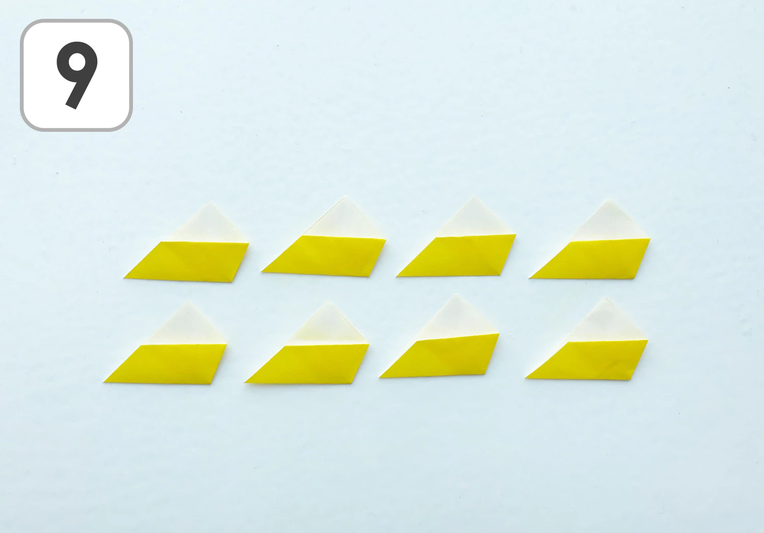 おりがみひまわり手順9