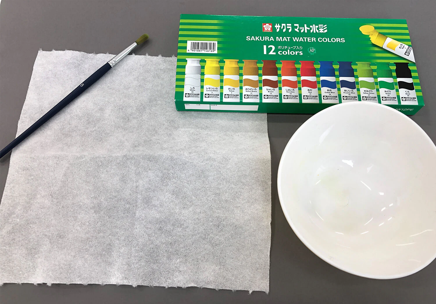 とんぼ（染め紙）の準備物