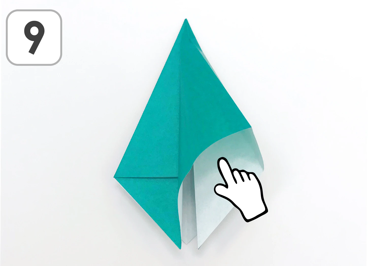 おりがみツリー作り方9