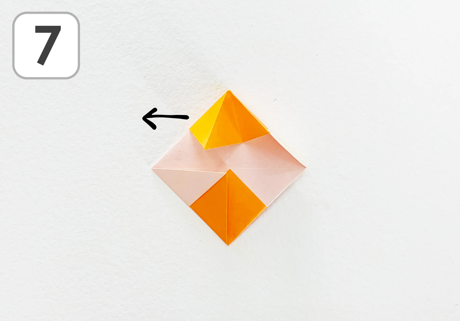 かざぐるまの折り方7