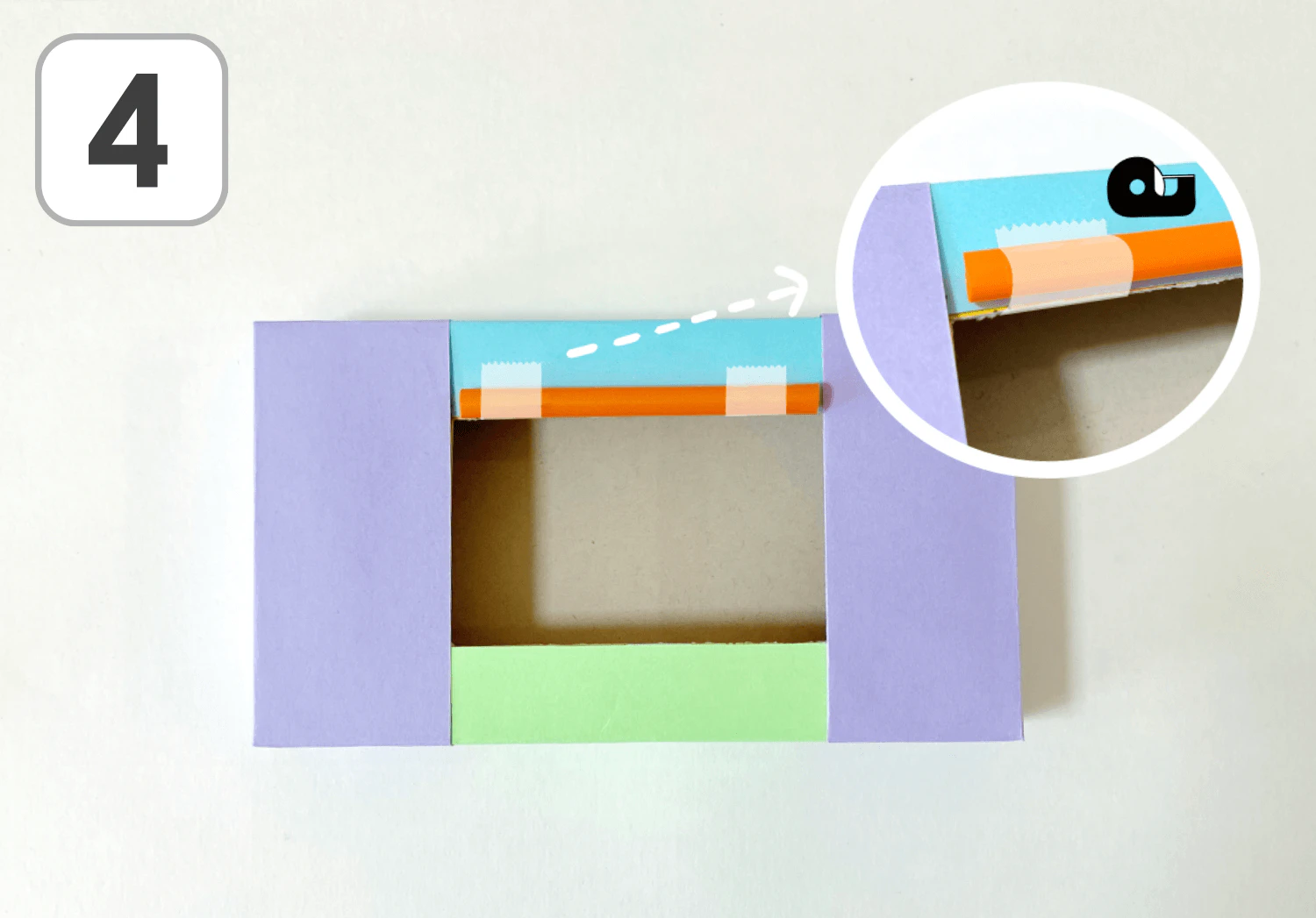 うさぎの空箱ギターの製作手順4