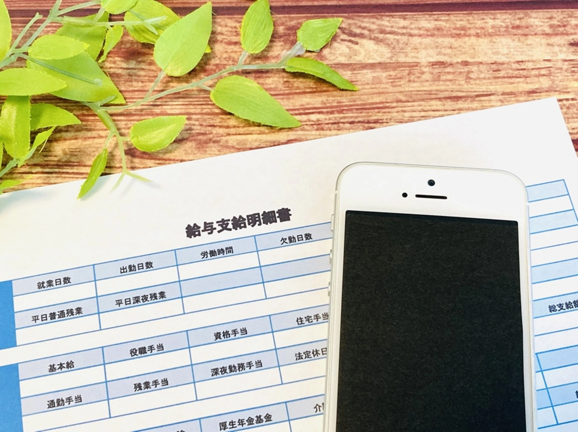 給与支給明細書