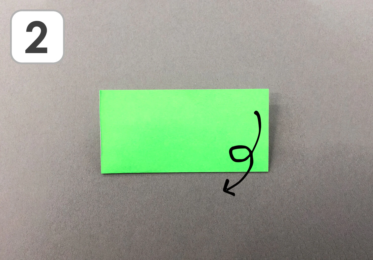 おりがみ1枚で作るクローバーの作り方2