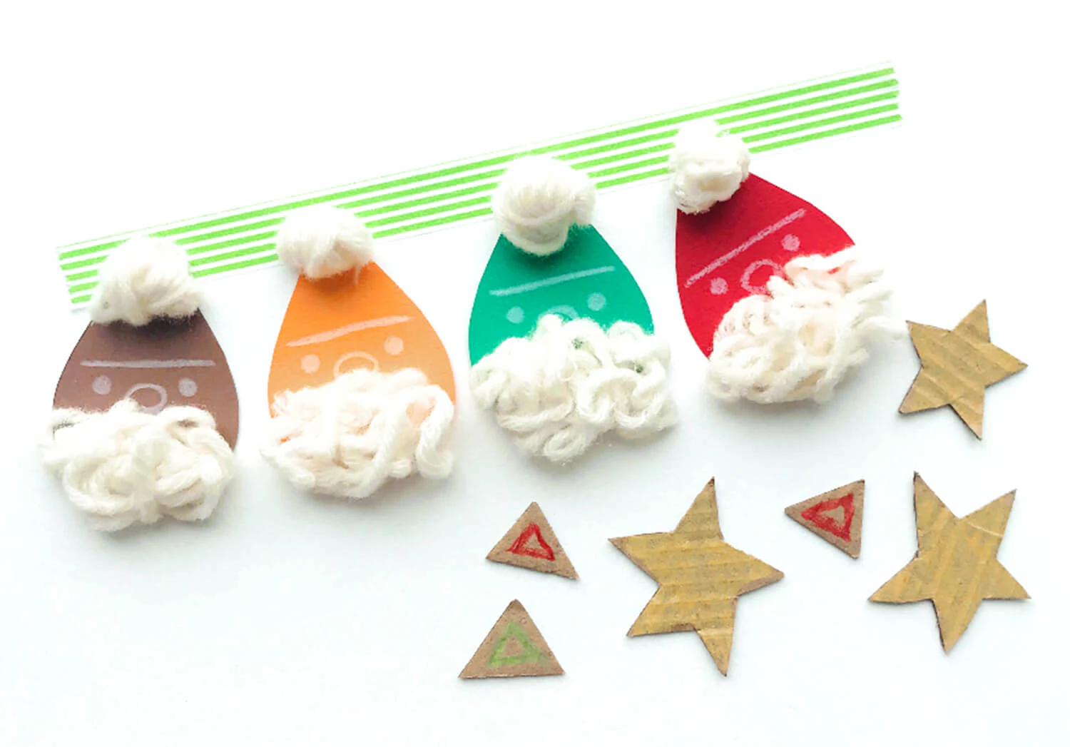 フワフワおひげのサンタの製作