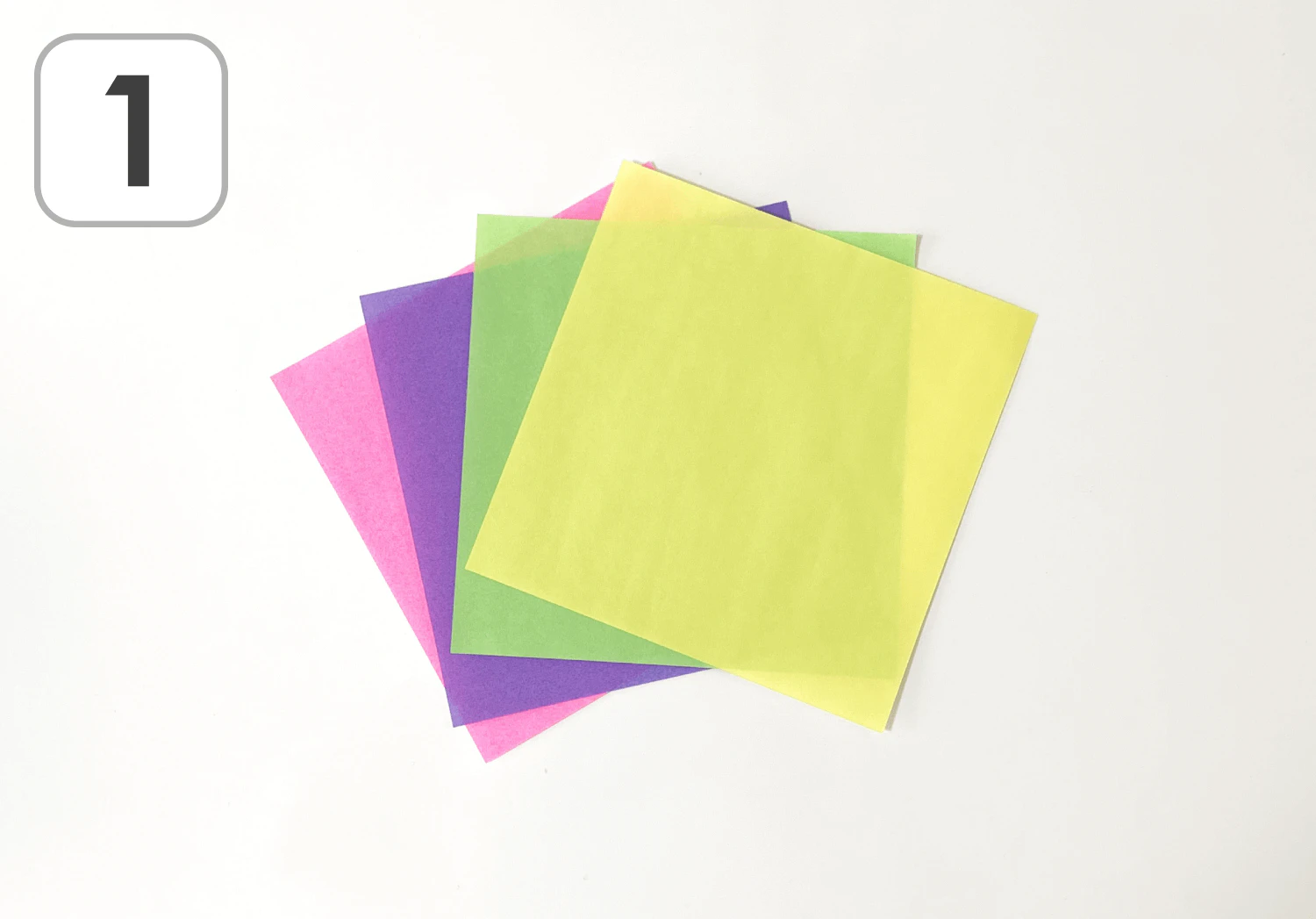 カラフルバッジの製作手順1