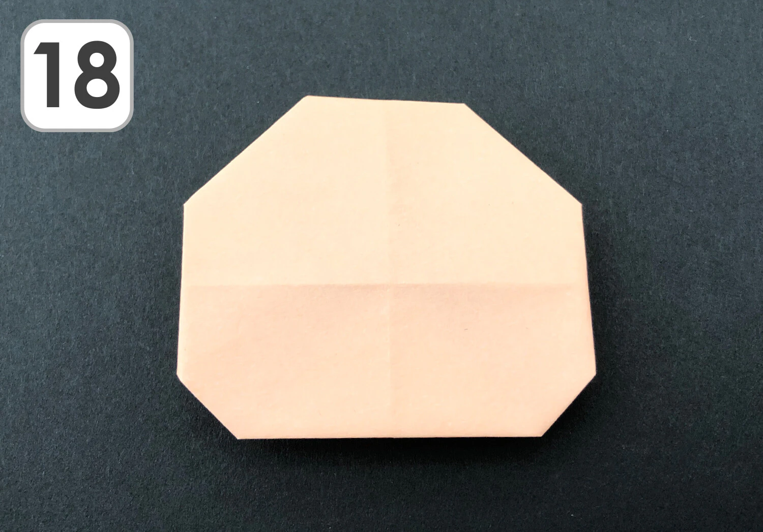 おりがみ　みのむし顔折り方10