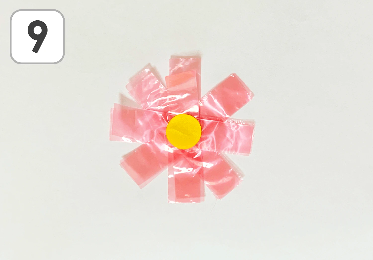 すずらんテープのコスモスの製作手順9